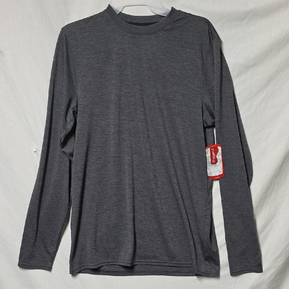 Men Training BCG Charcoal Long Sleeve Tee Small Nwt